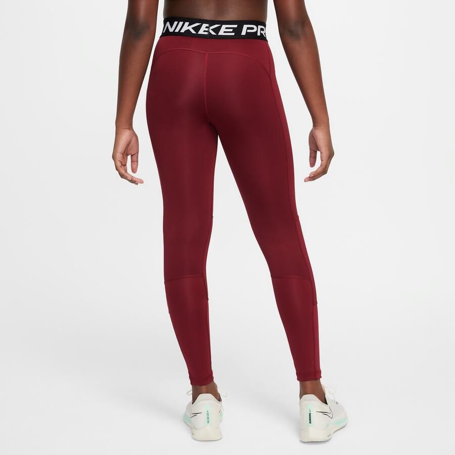 Nike Pro Dri-FIT Legging voor meisjes Rood - Foto 4