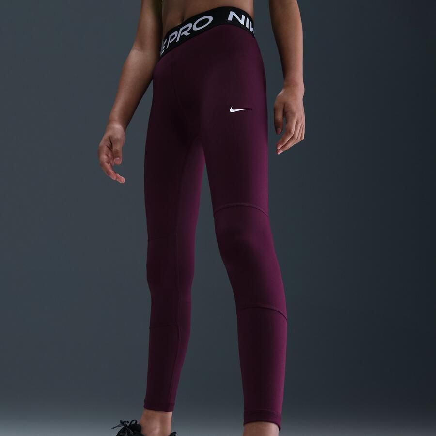 Nike Pro Dri-FIT Legging voor meisjes Rood