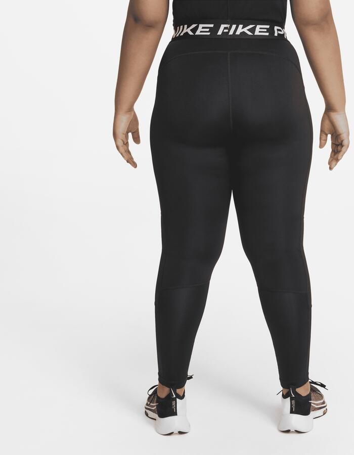 Nike Pro Dri-FIT legging voor meisjes (Ruimere maten) Zwart - Foto 4