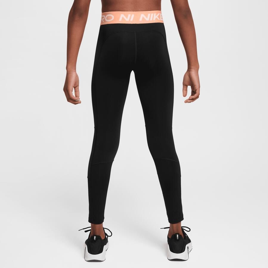 Nike Pro Dri-FIT Legging voor meisjes Zwart - Foto 3