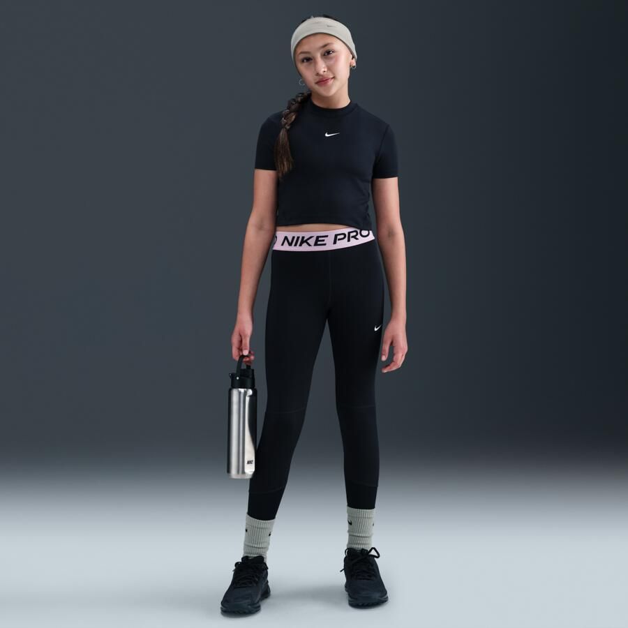 Nike Pro Dri-FIT Legging voor meisjes Zwart - Foto 4