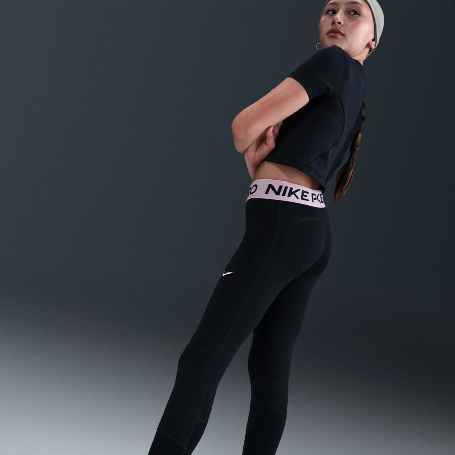 Nike Pro Dri-FIT Legging voor meisjes Zwart - Foto 2