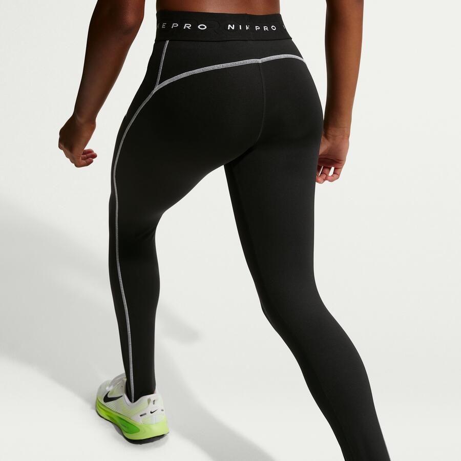 Nike Pro Dri-FIT legging voor meisjes Zwart - Foto 2
