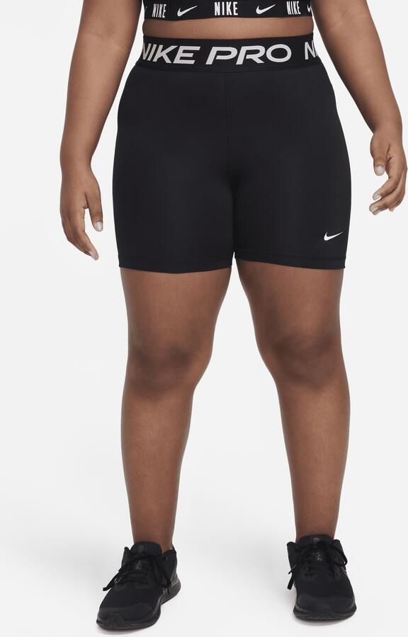 Nike Pro Dri-FIT meisjesshorts (13 cm ruimere maten) Zwart - Foto 4