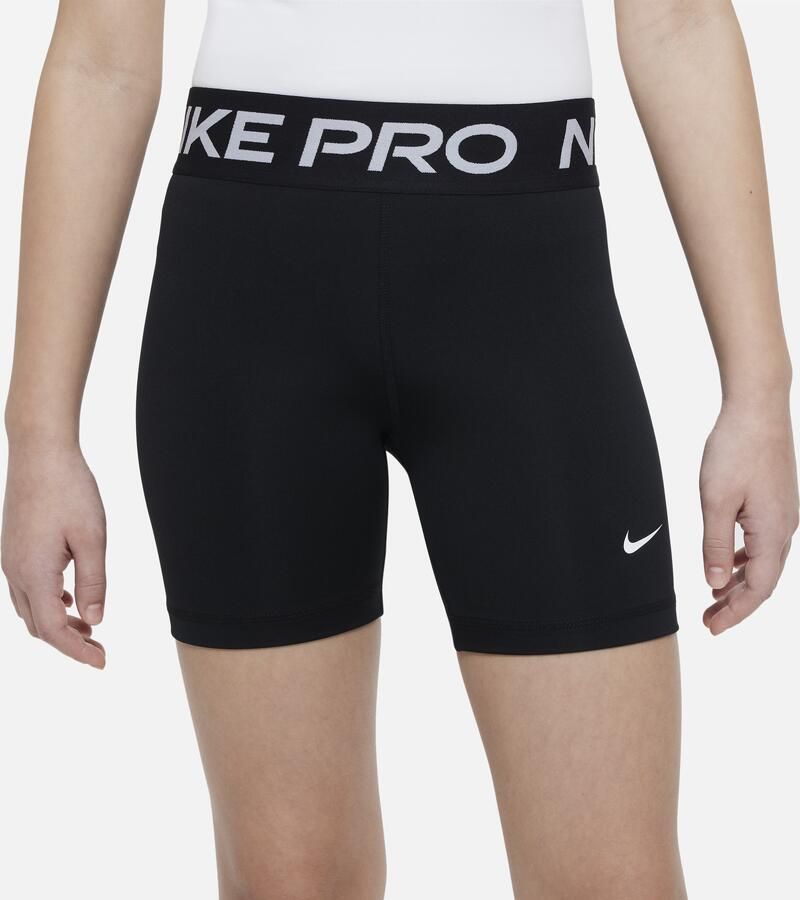 Nike Pro Dri-FIT meisjesshorts (13 cm) Zwart - Foto 5