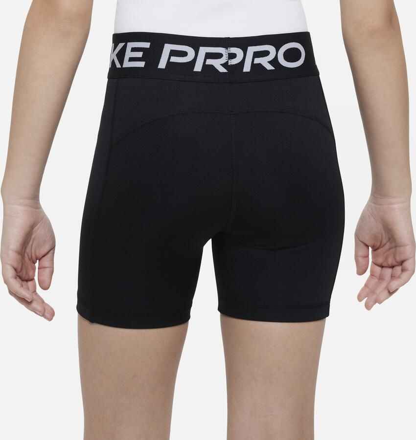 Nike Pro Dri-FIT meisjesshorts (13 cm) Zwart - Foto 2