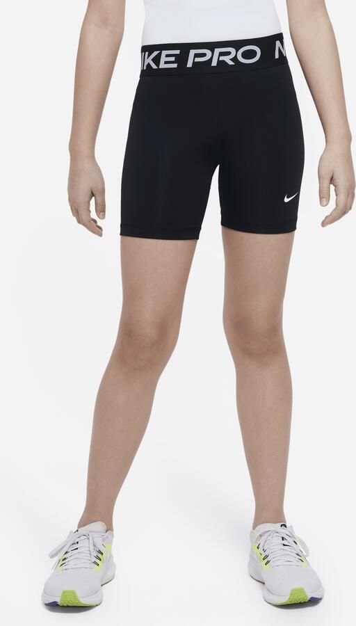 Nike Pro Dri-FIT meisjesshorts (13 cm) Zwart - Foto 4