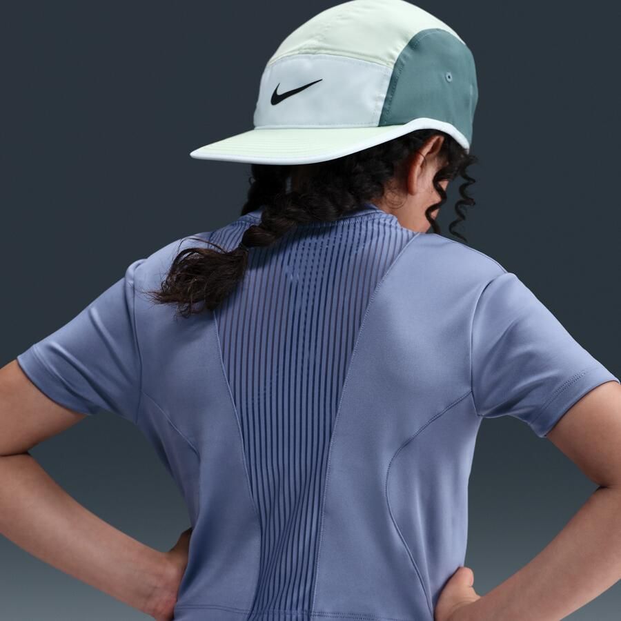 Nike Pro Dri-FIT meisjestop met korte mouwen Blauw