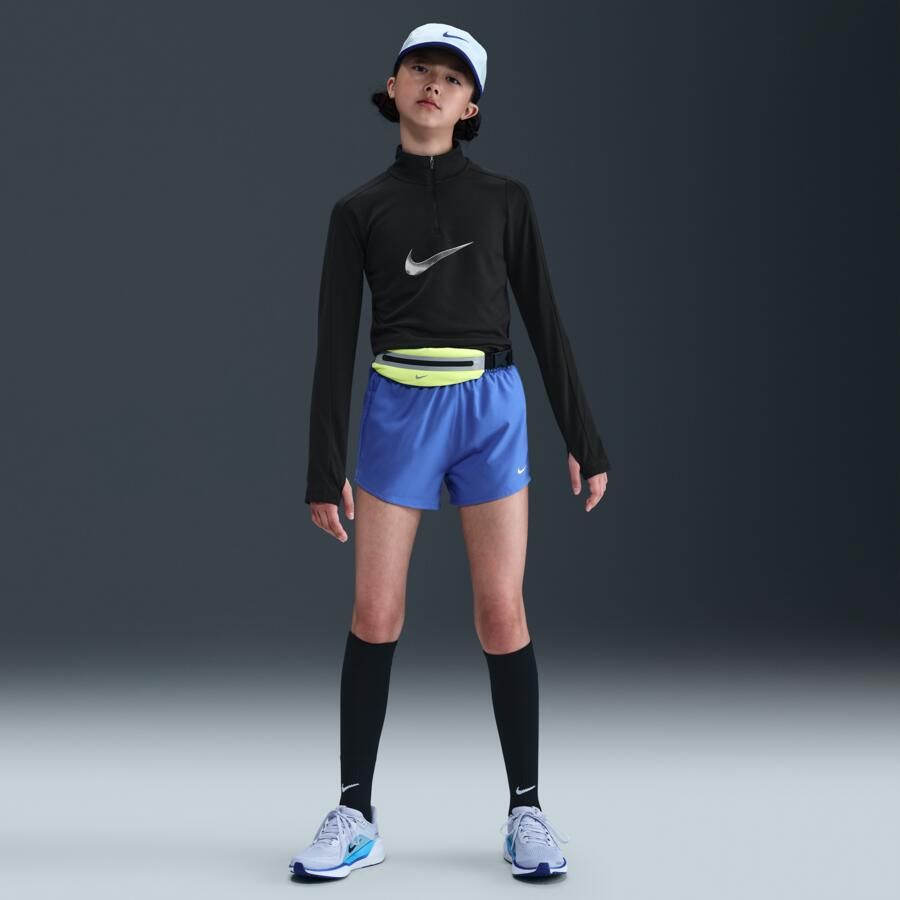 Nike Pro Dri-FIT meisjestop met korte rits Zwart - Foto 3