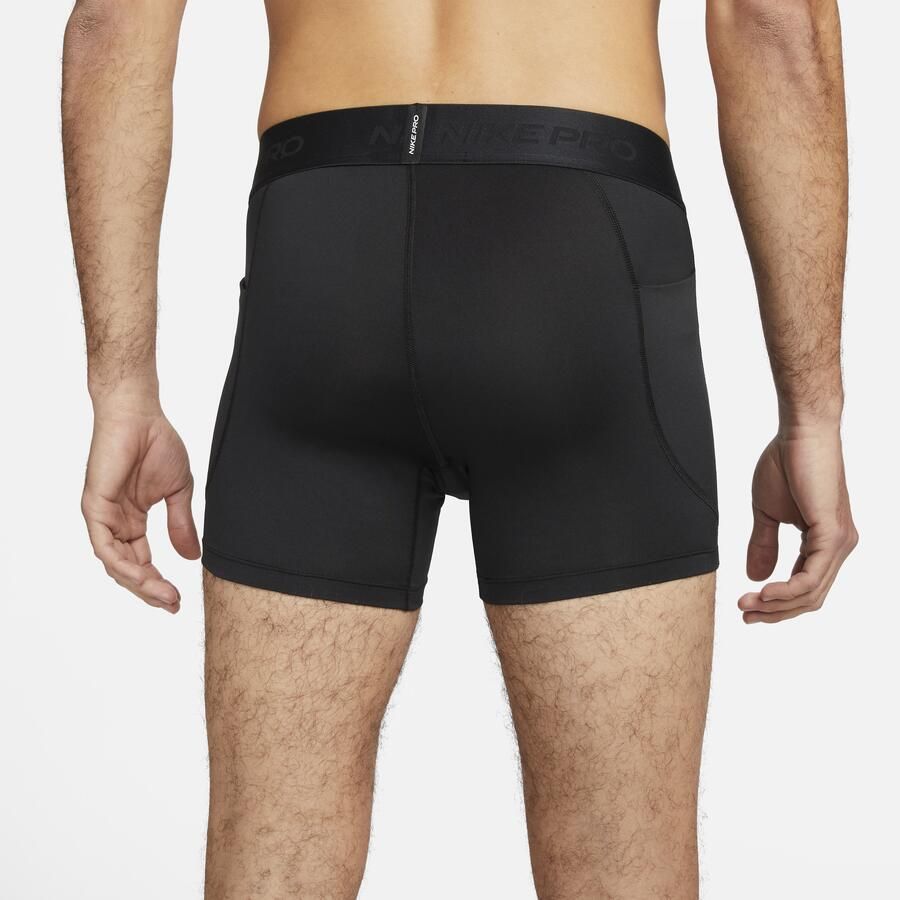 Nike Pro Dri-FIT shorts met binnenbroek voor heren Zwart - Foto 2