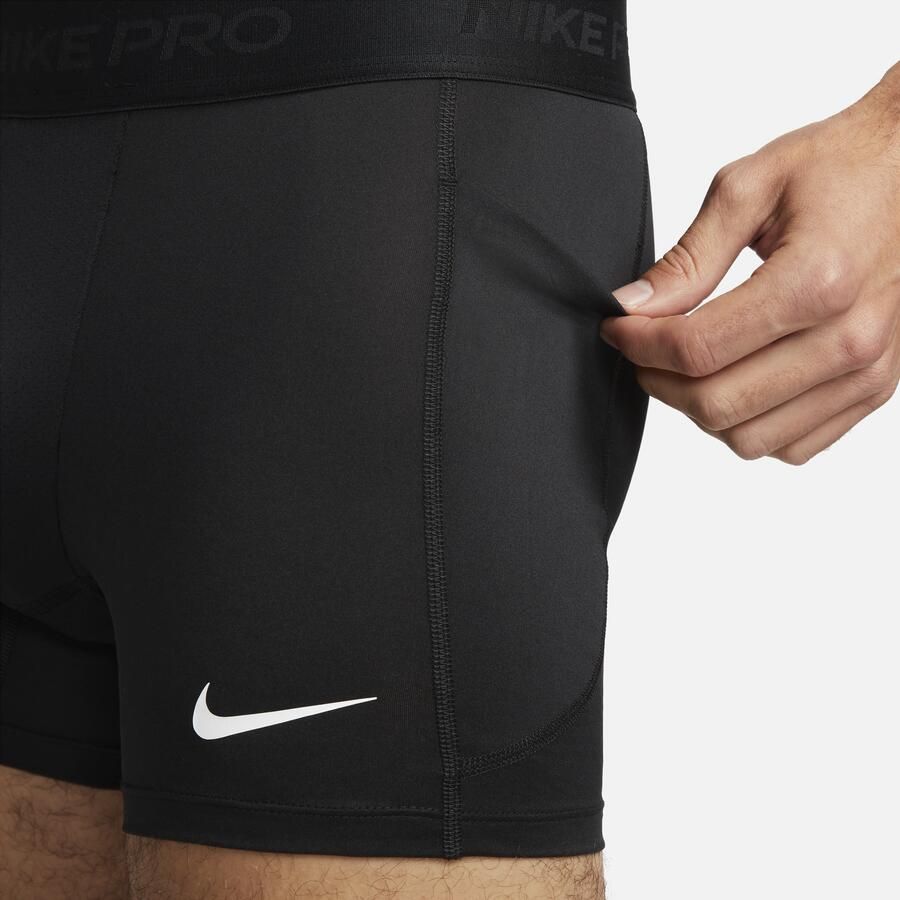 Nike Pro Dri-FIT shorts met binnenbroek voor heren Zwart - Foto 3