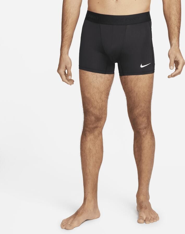 Nike Pro Dri-FIT shorts met binnenbroek voor heren Zwart - Foto 4