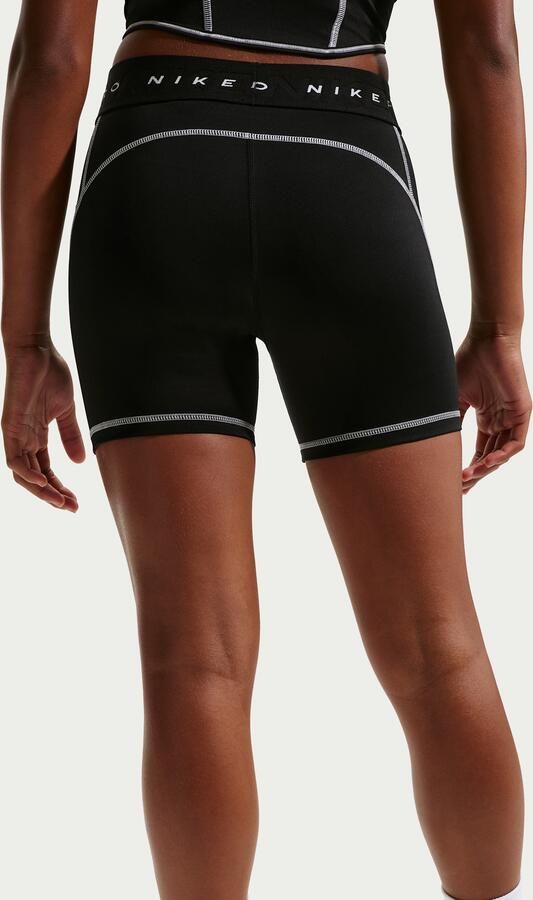 Nike Pro Dri-FIT shorts voor kinderen (8 cm) Zwart - Foto 3