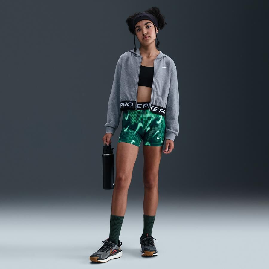 Nike Pro Dri-FIT shorts voor meisjes (8 cm) Groen - Foto 4