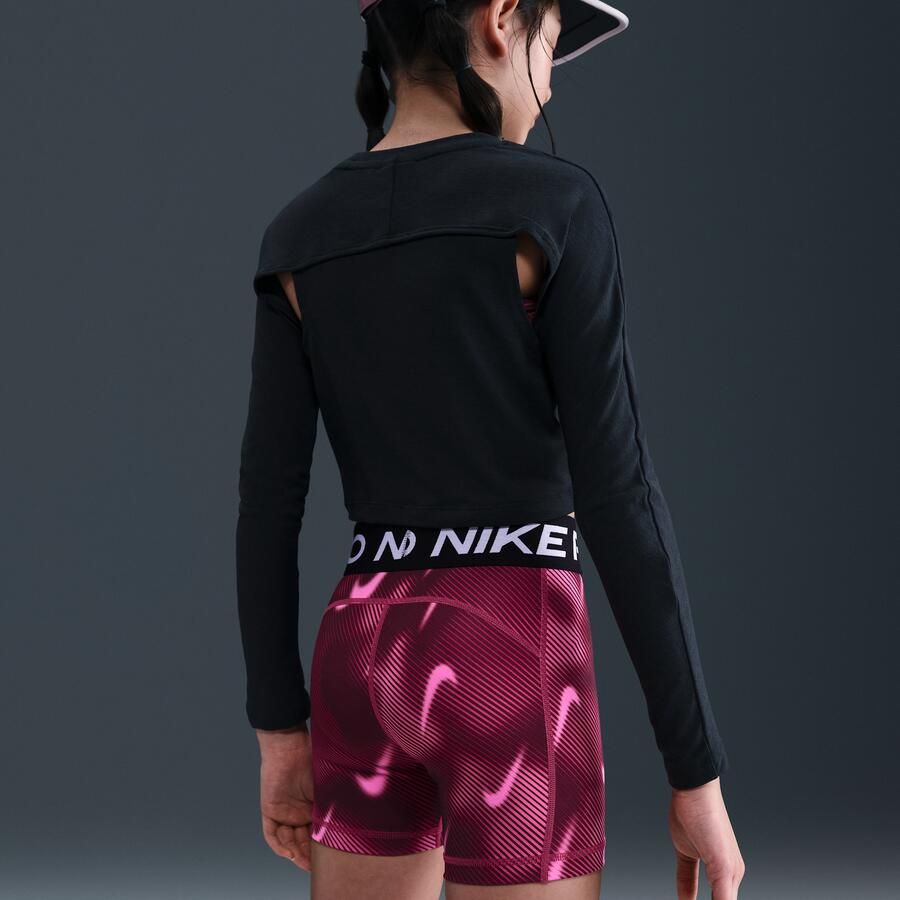 Nike Pro Dri-FIT shorts voor meisjes (8 cm) Paars - Foto 2