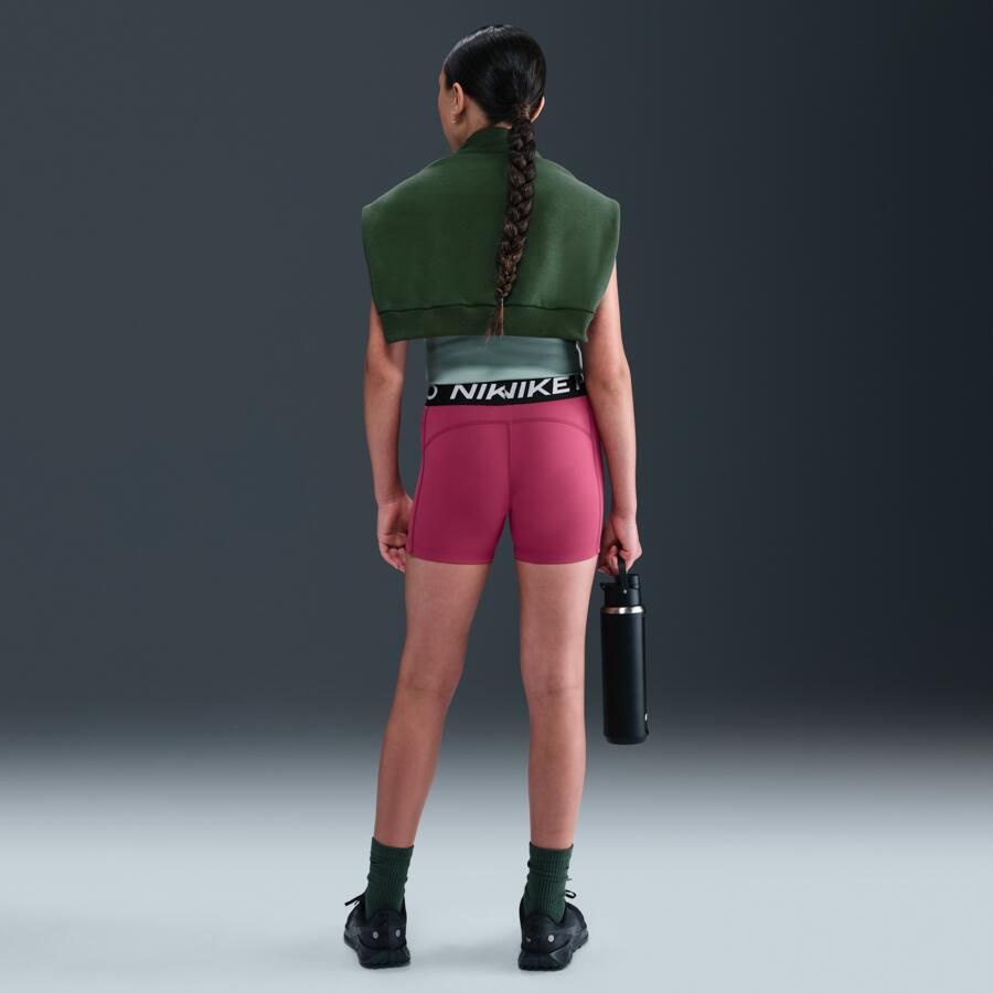 Nike Pro Dri-FIT shorts voor meisjes (8 cm) Paars - Foto 3