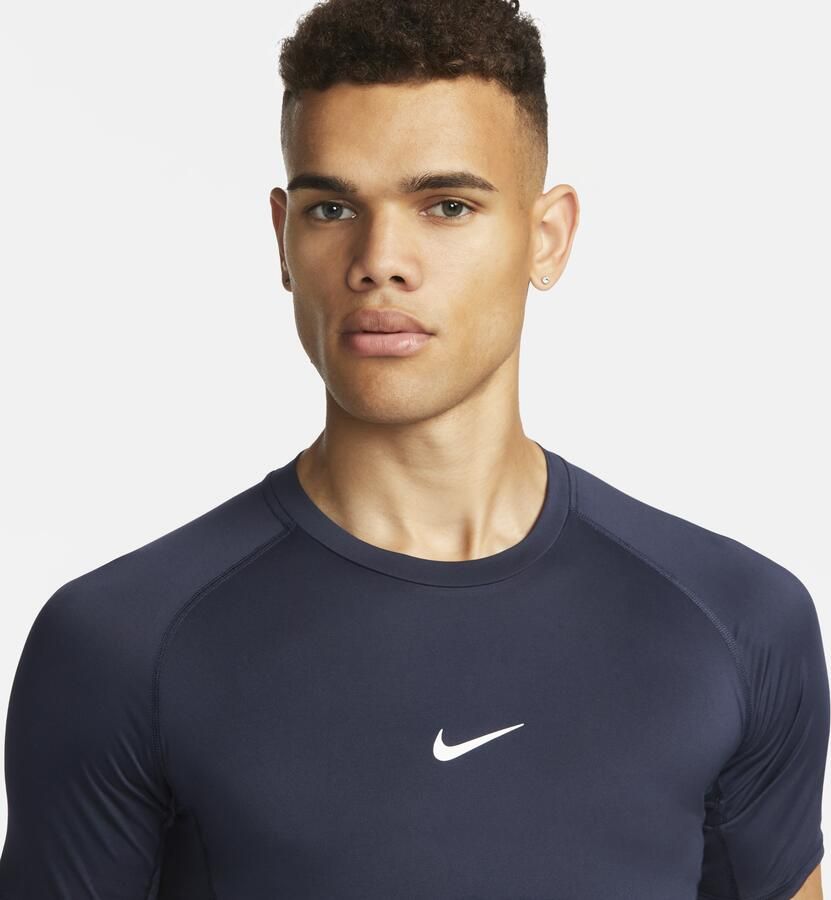 Nike Pro Dri-FIT strakke fitnesstop met korte mouwen voor heren Blauw - Foto 2