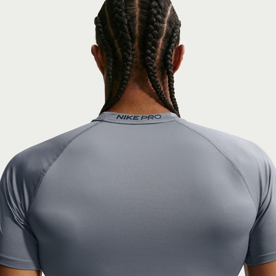 Nike Pro Dri-FIT strakke fitnesstop met korte mouwen voor heren Grijs - Foto 2