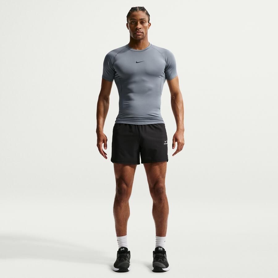 Nike Pro Dri-FIT strakke fitnesstop met korte mouwen voor heren Grijs - Foto 3
