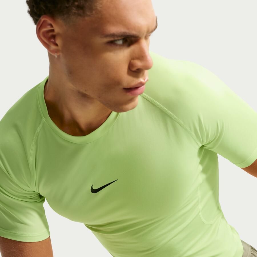 Nike Pro Dri-FIT strakke fitnesstop met korte mouwen voor heren Groen - Foto 2
