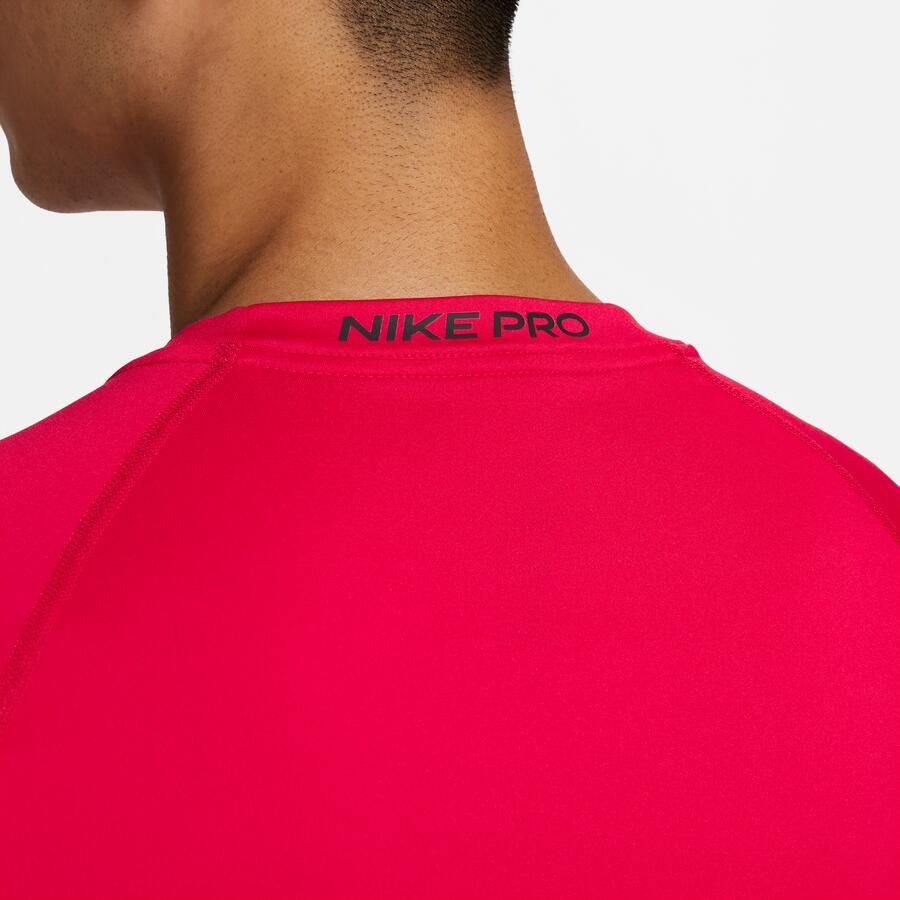 Nike Pro Dri-FIT strakke fitnesstop met korte mouwen voor heren Rood - Foto 2