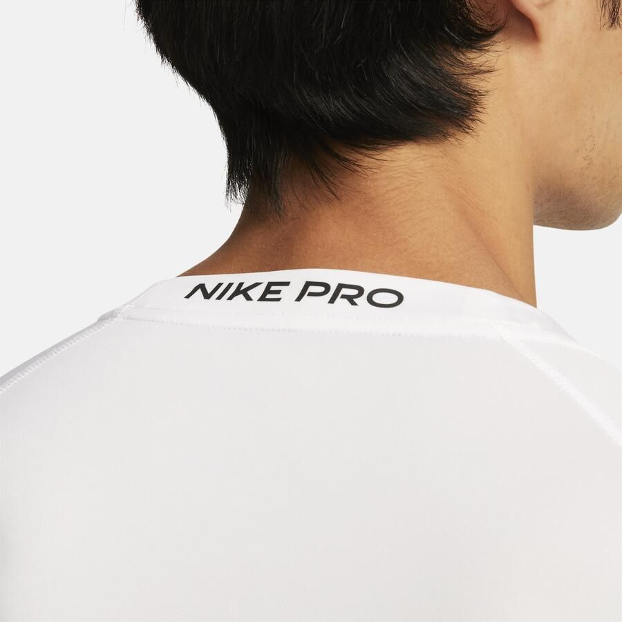 Nike Pro Dri-FIT strakke fitnesstop met korte mouwen voor heren Wit - Foto 2