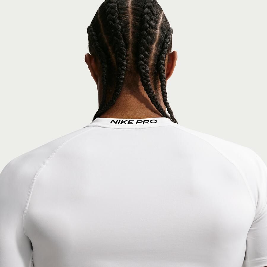 Nike Pro Dri-FIT strakke fitnesstop met korte mouwen voor heren Wit - Foto 2