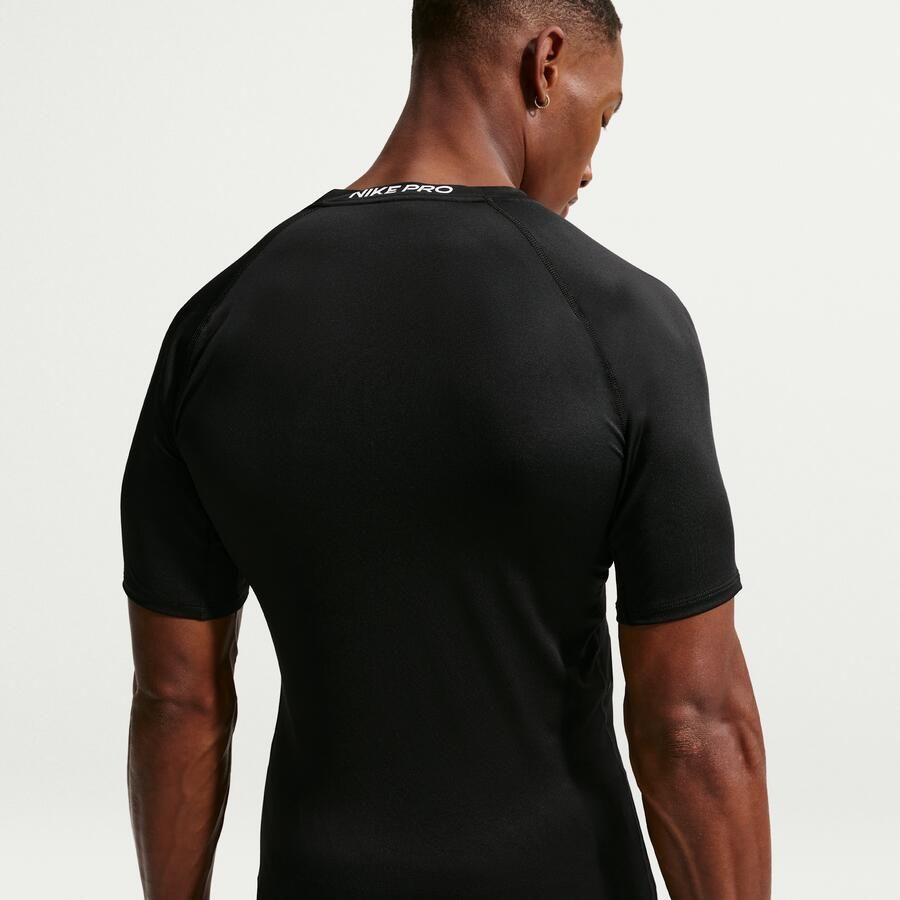 Nike Pro Dri-FIT strakke fitnesstop met korte mouwen voor heren Zwart - Foto 2