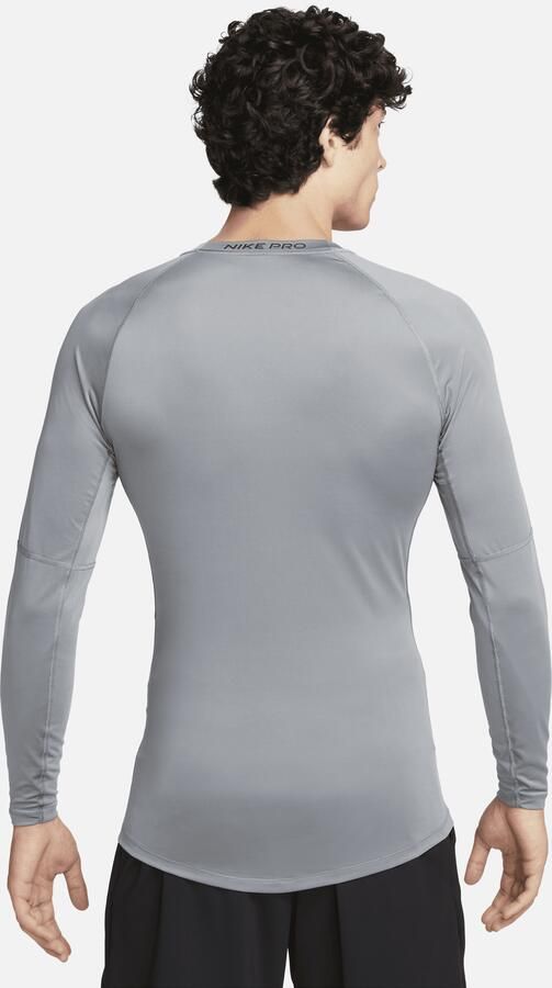 Nike Pro Dri-FIT strakke fitnesstop met lange mouwen voor heren Grijs - Foto 5