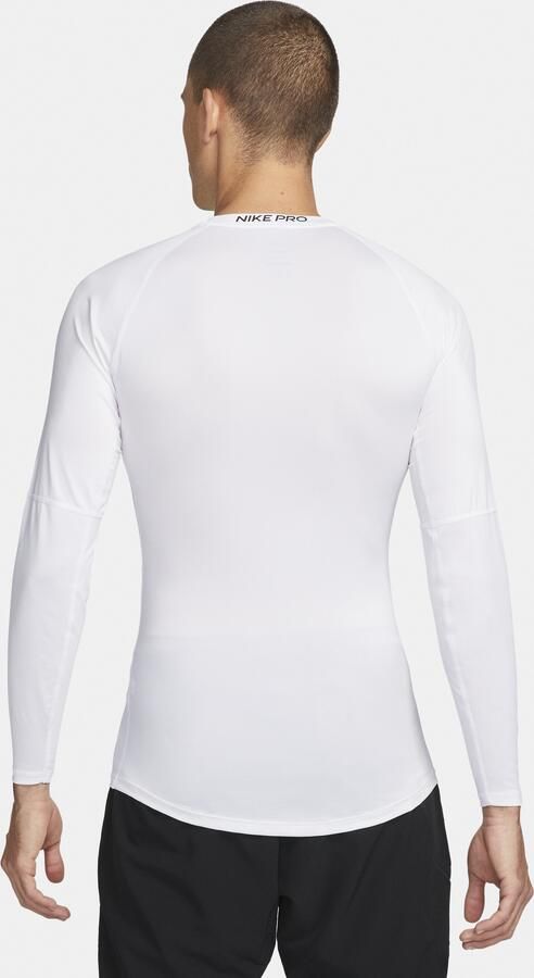 Nike Pro Dri-FIT strakke fitnesstop met lange mouwen voor heren Wit - Foto 5