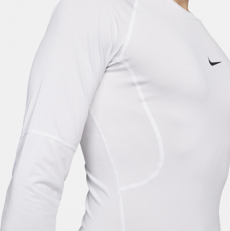 Nike Pro Dri-FIT strakke fitnesstop met lange mouwen voor heren Wit - Foto 2