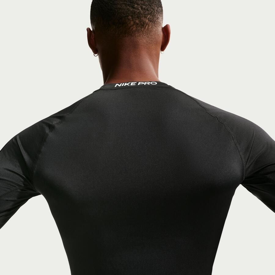 Nike Pro Dri-FIT strakke fitnesstop met lange mouwen voor heren Zwart - Foto 2