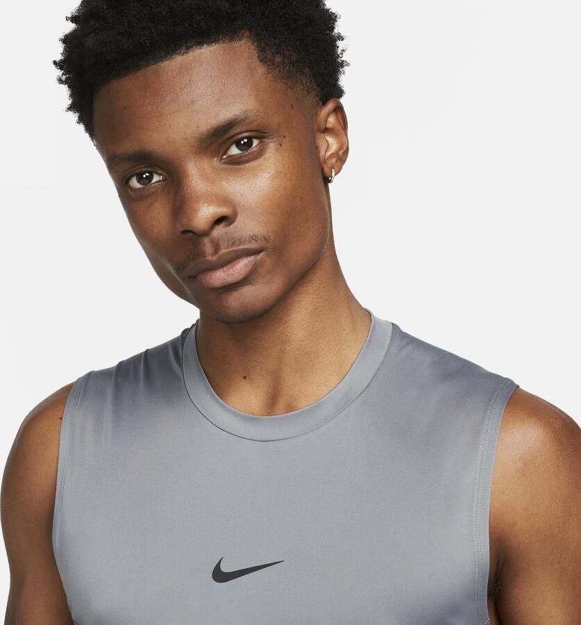 Nike Pro Dri-FIT strakke mouwloze fitnesstop voor heren Grijs - Foto 2