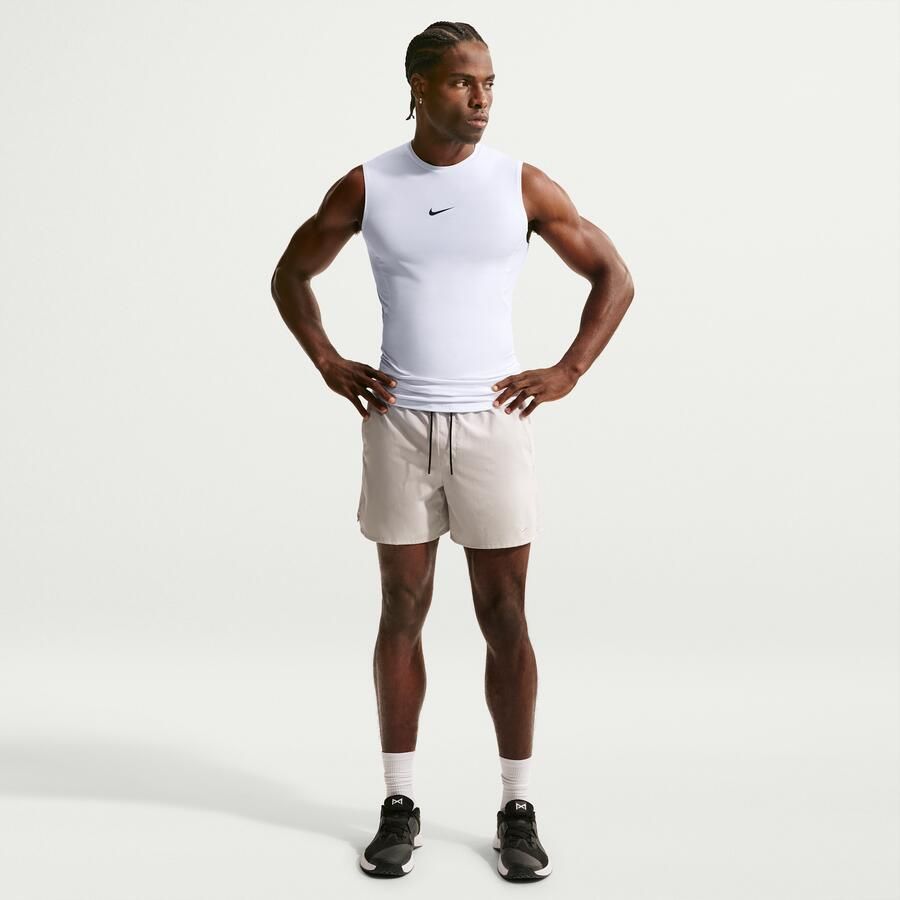 Nike Pro Dri-FIT strakke mouwloze fitnesstop voor heren Wit - Foto 3