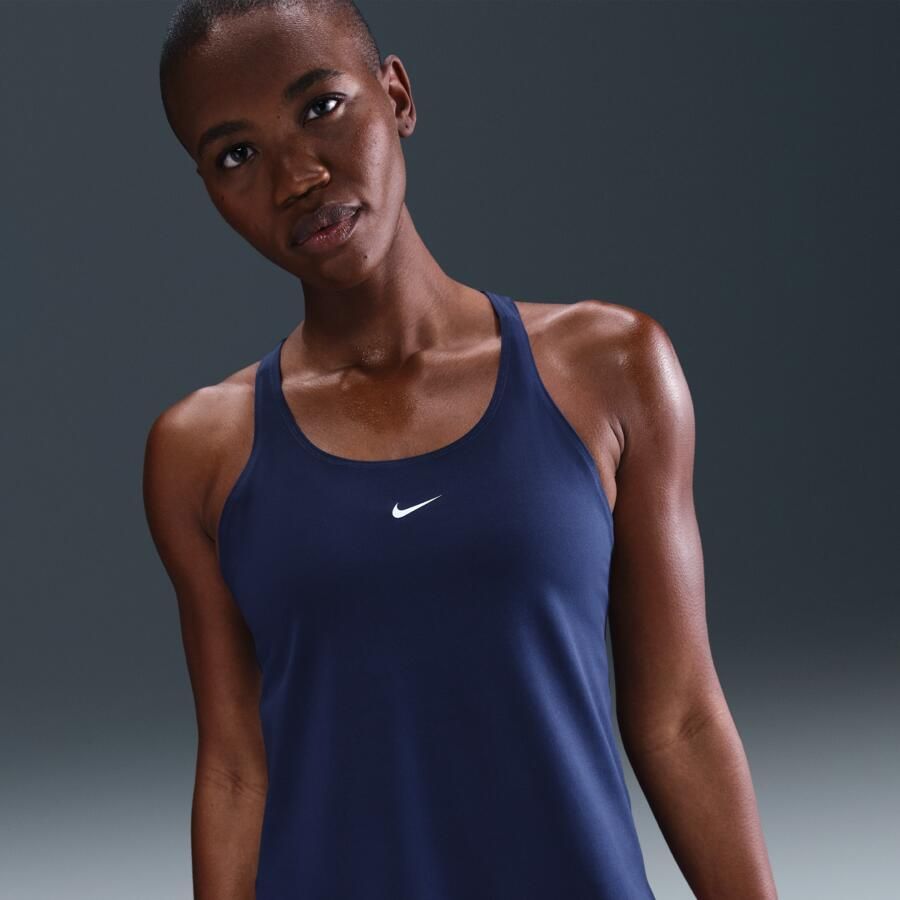 Nike Pro Dri-FIT tanktop voor dames Blauw - Foto 4