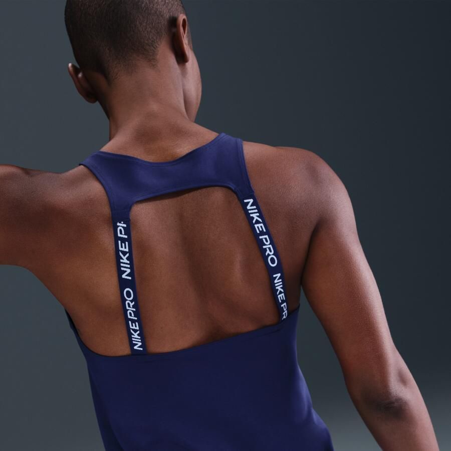 Nike Pro Dri-FIT tanktop voor dames Blauw