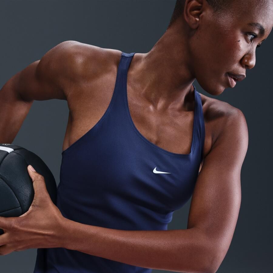 Nike Pro Dri-FIT tanktop voor dames Blauw - Foto 2