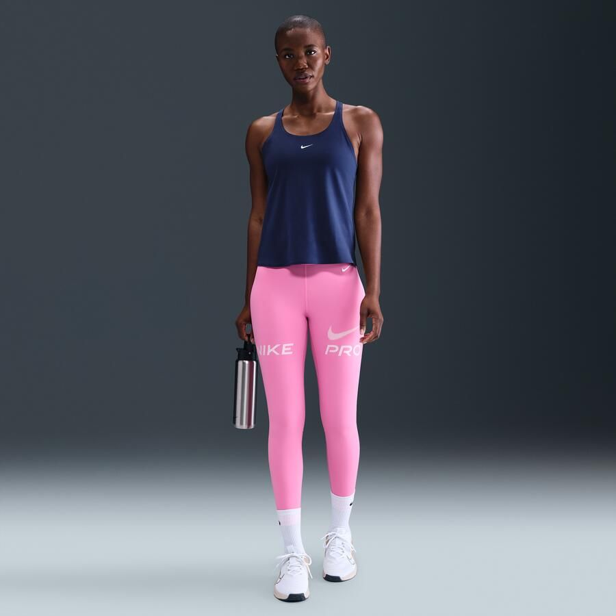 Nike Pro Dri-FIT tanktop voor dames Blauw - Foto 3