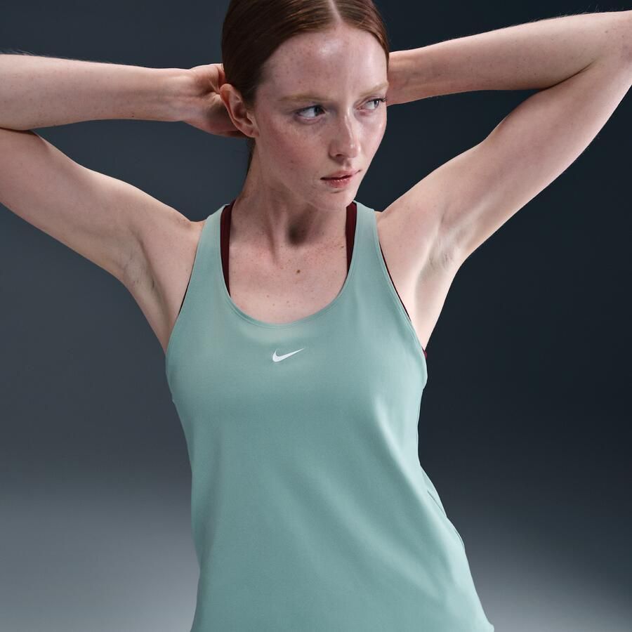 Nike Pro Dri-FIT tanktop voor dames Groen - Foto 4