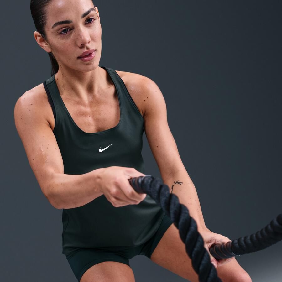 Nike Pro Dri-FIT tanktop voor dames Groen - Foto 2