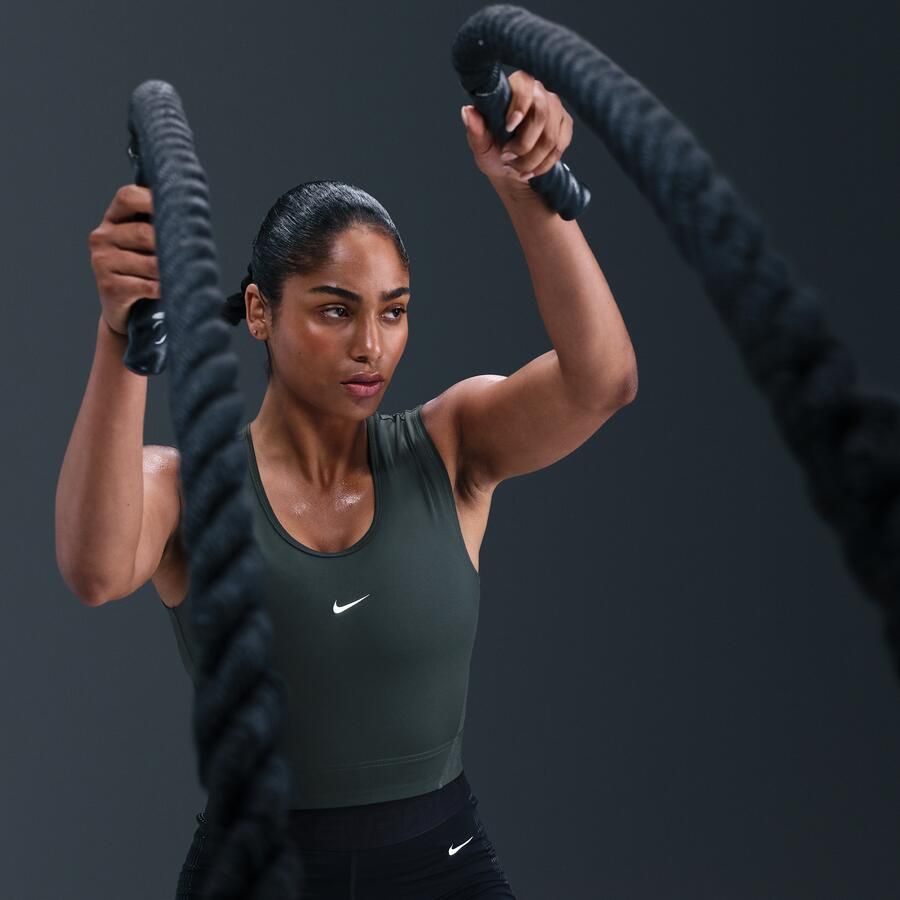 Nike Pro Dri-FIT tanktop voor dames Groen - Foto 2