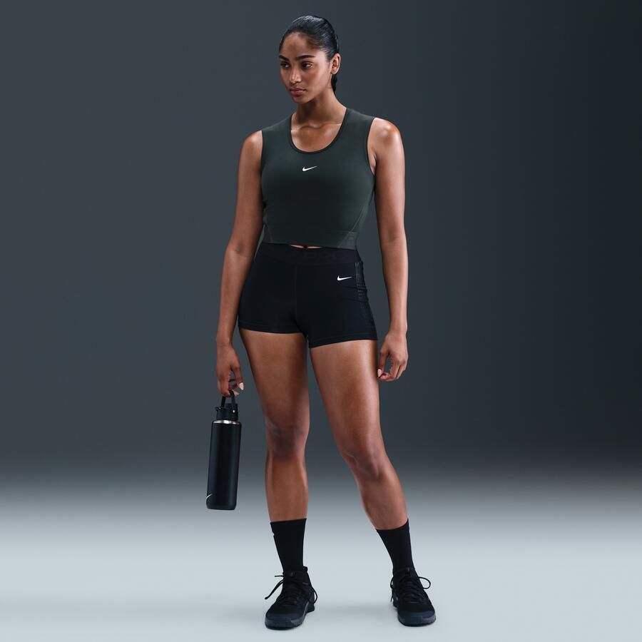 Nike Pro Dri-FIT tanktop voor dames Groen - Foto 3