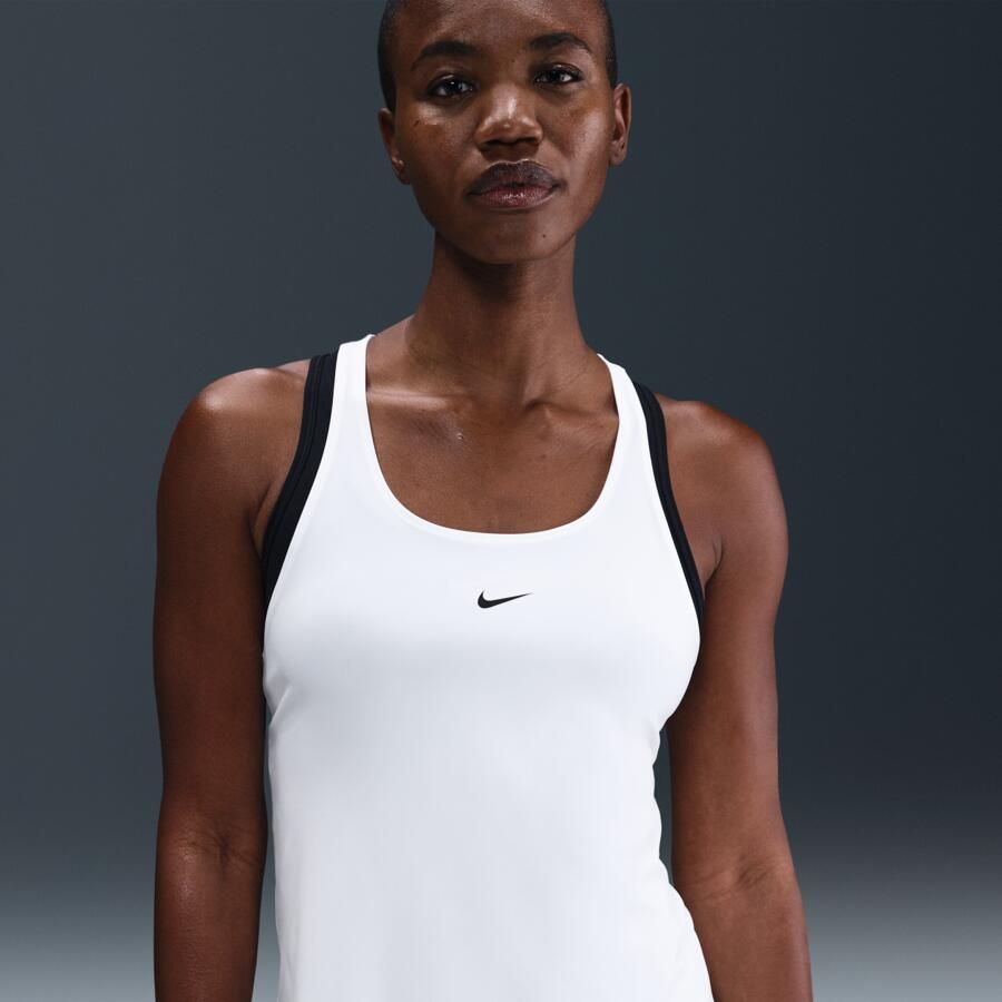 Nike Pro Dri-FIT tanktop voor dames Wit - Foto 4