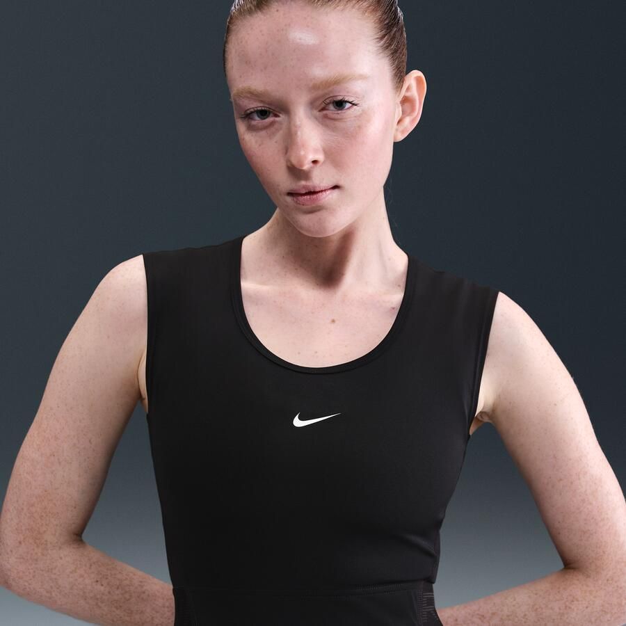 Nike Pro Dri-FIT tanktop voor dames Zwart - Foto 4