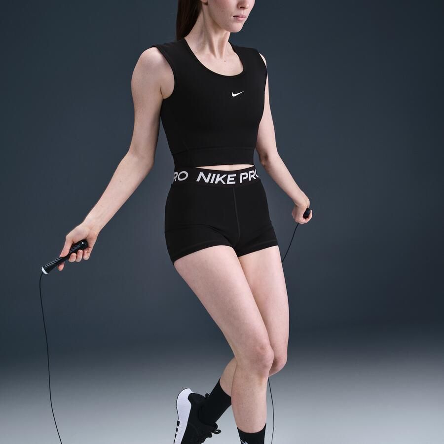 Nike Pro Dri-FIT tanktop voor dames Zwart - Foto 2