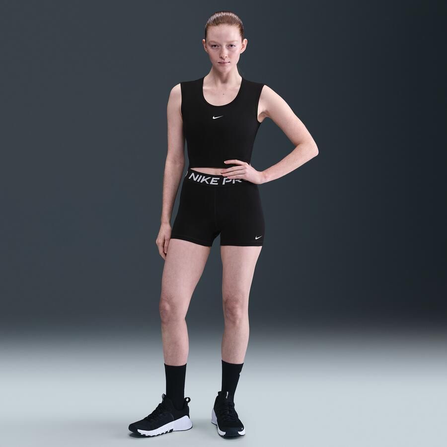 Nike Pro Dri-FIT tanktop voor dames Zwart - Foto 3