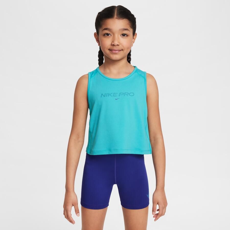 Nike Pro Dri-FIT tanktop voor meisjes Groen - Foto 4