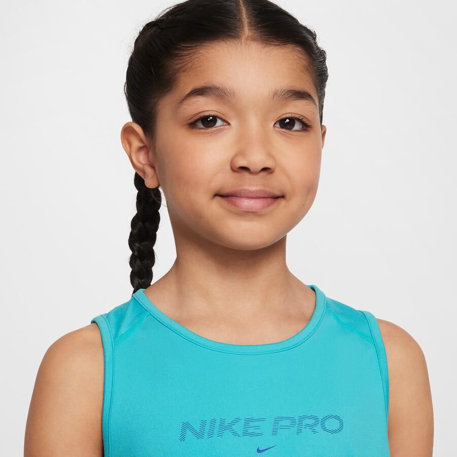 Nike Pro Dri-FIT tanktop voor meisjes Groen - Foto 2