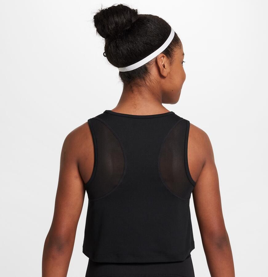 Nike Pro Dri-FIT tanktop voor meisjes Zwart - Foto 3