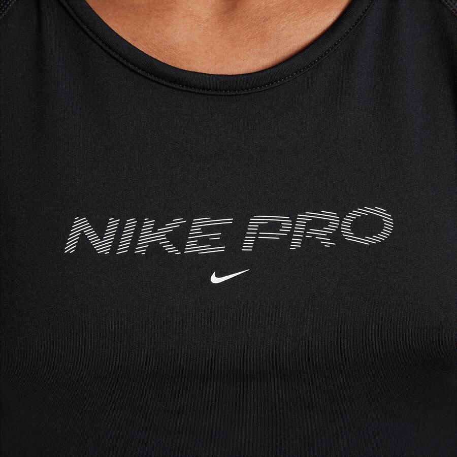 Nike Pro Dri-FIT tanktop voor meisjes Zwart - Foto 2